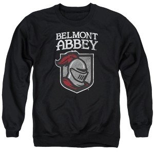 Belmont Abbey College Official Distressed Primary Logo Adult Crewneck Sweatshirt - 1 of 4