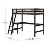 Hillsdale Furniture Twin Kids' Caspian Wood Loft Bed - 3 of 4
