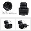 Set of 2 Hilario 30.31 Wide Genuine Leather Swivel Rocker Recliner| ART OF LIVING DESIGNS - 3 of 4