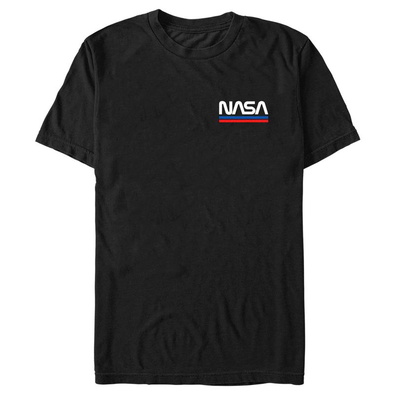 Men's NASA Embroidered Minimalist Logo T-Shirt, 1 of 6