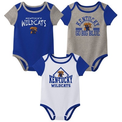 NCAA Kentucky Wildcats Infant Boys' 3pk Bodysuit
