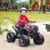 Aosom 12V Kids ATV Ride-on Four-Wheeler Toy Car with Music, Realistic Headlights, Wide Wheels, Rechargeable Battery-Powered for Boys Girls - 3 of 4