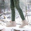 NPolar Women Lady Snow Boots Suede Mid-Calf Boot w/ Anti-slip Rubber Base Knitting Design - 3 of 4