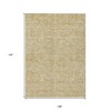 Gold Ivory And Beige Geometric Washable Indoor Outdoor Area Rug - 3 of 4