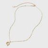 14K Gold Dipped Twisted Bubble Initial Necklace - A New Day™ Gold - 3 of 4