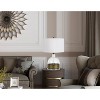 Cal Lighting 150W 3 Way Rapallo Glass/Metal Table Lamp - 2 of 3