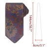 INSPIRE CHIC Men's Retro Flower Pattern Polyester Fabric Neckties - 2 of 4