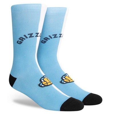 NBA Memphis Grizzlies Split Crew Socks - L