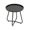 Chery Life Patio Furniture Set 3 Piece, Mixture Pattern, PE Rattan, Steel Frame And Modern Round Table, Brown & Black - 3 of 4
