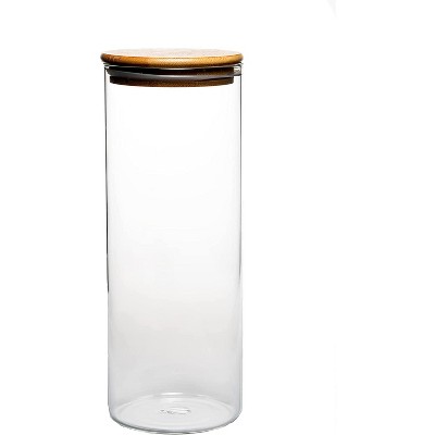 Amici Home Yosemite Glass Canister, Food Storage Jar With Airtight Seal ...