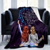 Lomsoe Christmas Sister Friendship Print Flannel Blanket - All Seasons Soft and Warm Throw Blanket for Bed, Napping, Camping, Travel, Office - 4 of 4