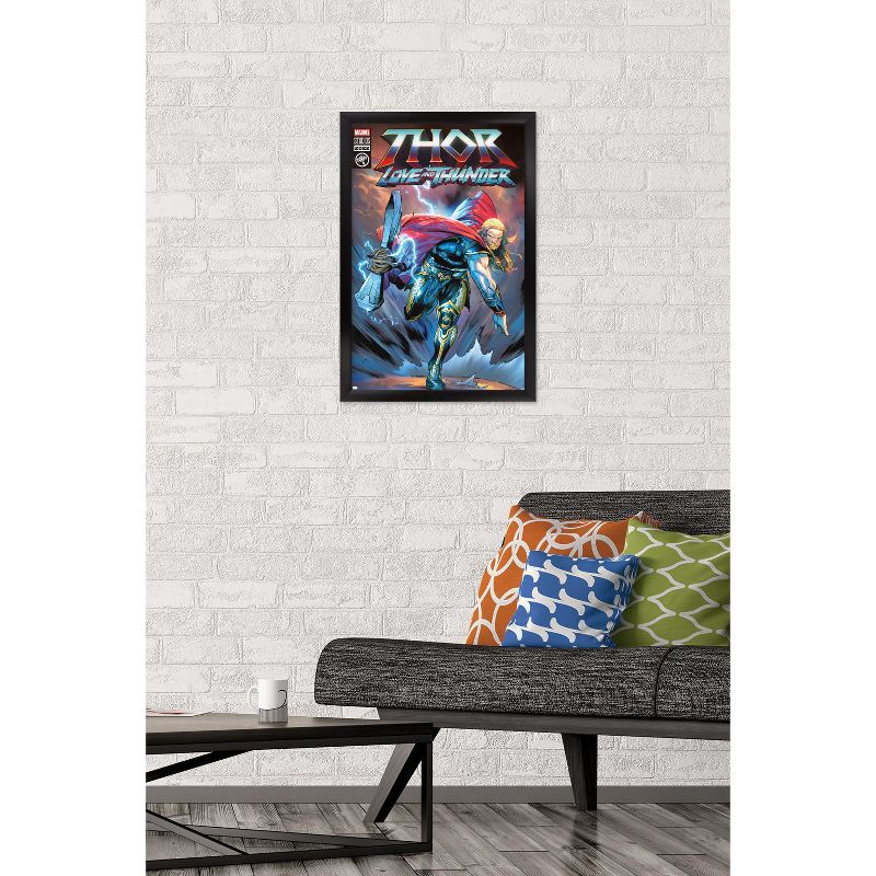 Trends International Marvel Thor: Love and Thunder - Thor Comic Framed Wall Poster Prints, 2 of 7