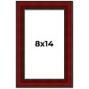PosterPalooza | Photo Size Weathered Red Picture Frame - UV Acrylic, Foam Board Backing, Hanging Hardware - 2 of 4