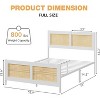 Rattan Bed Frame with Headboard - 2 of 4