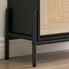 Shoe Storage Cabinet with 2 Flip Drawers and 1 Drawer, Farmhouse Rattan Shoe Rack Cabinet with Adjustable Shelves and Strong Metal Legs for Entryway - 4 of 4
