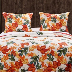 Greenland Home Fashions Falling Leaves Multi Sham - 1 of 4