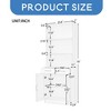 Leovsnove 70-Inch Bathroom Storage Cabinet with Three-Layer Open Shelf, Wooden Pantry with Adjustable Shelf and 2 Drawers - 3 of 4