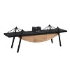 GDFStudio Daxen 70.9" Modern Wooden and Metal Sailboat-Shaped TV Stand with Hidden Drawer - 4 of 4