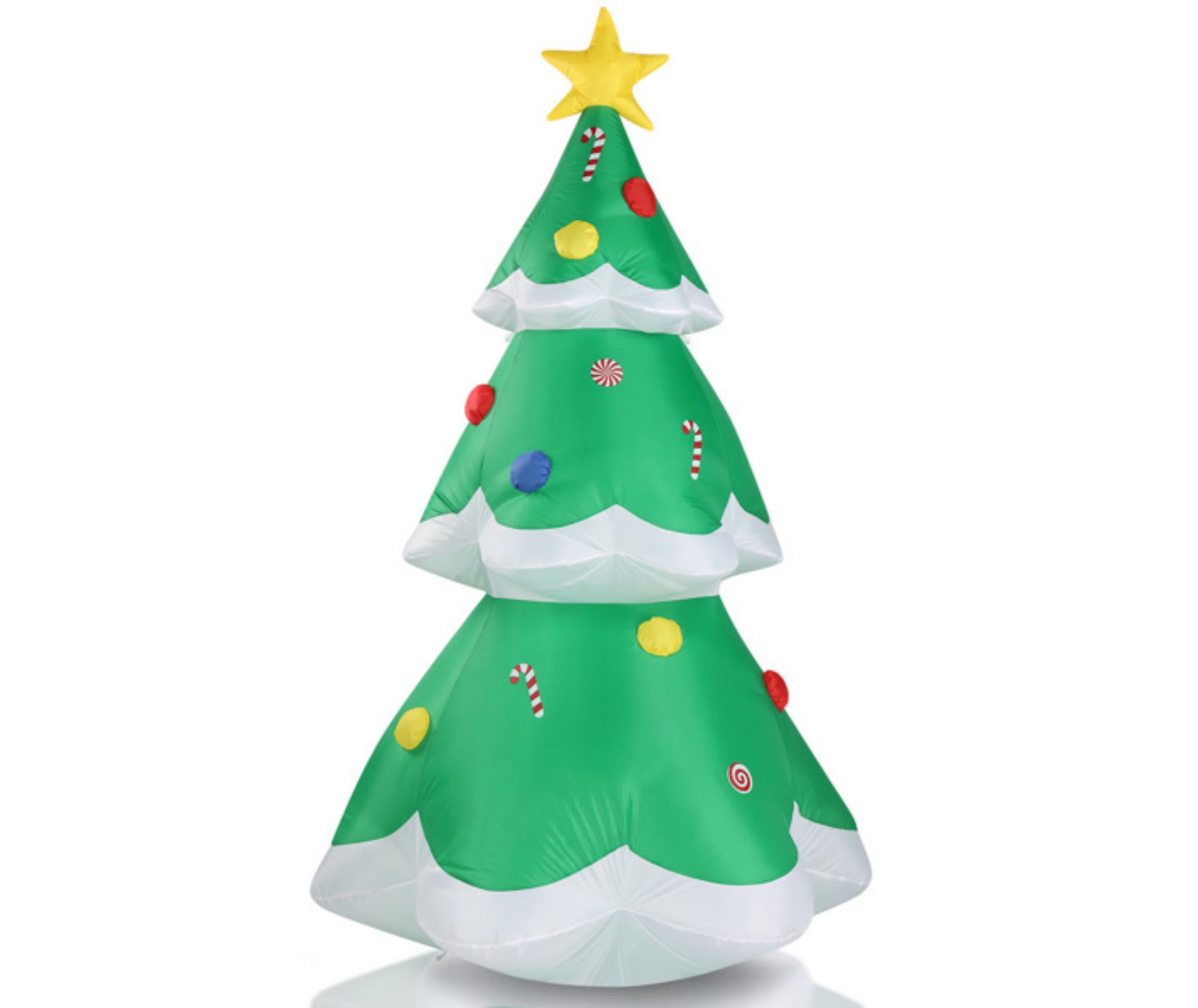 SEVOBAL Inflatable Holiday Decorations 6.9' Christmas Inflatable Decoration Inflatable Christmas Tree Blow Up Yard Decora, Green, 43.3"*43.3"*82.7"
