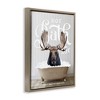 Stupell Industries Vintage Bathroom Moose Ad, 17" x 21" - 3 of 4