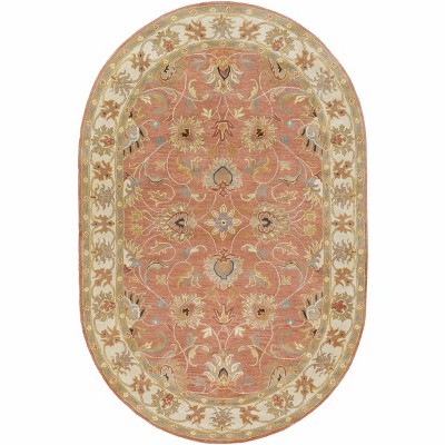 Hauteloom Caesar Hand Tufted Burnt Orange 1124 Wool Carpet