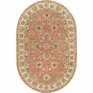 Hauteloom Caesar Hand Tufted Burnt Orange 1124 Wool Carpet - 1 of 4