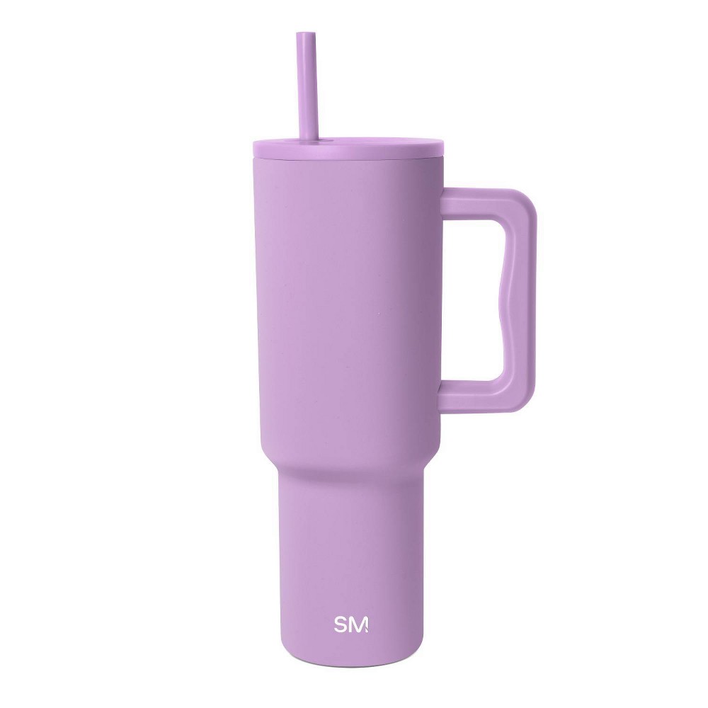 Simple Modern 40oz Trek Hydrangea Straw Tumbler Purple