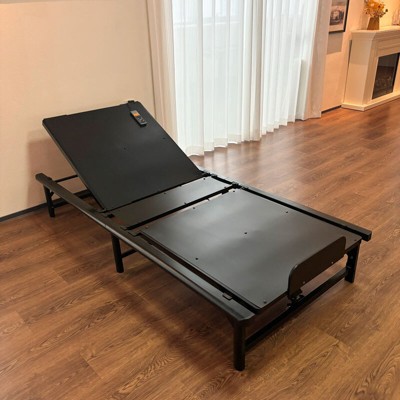 ROOMTEC Adjustable Bed Frame, 2 Motor Design with Remote Control, Independent Head and Foot Incline, Tilt Presets, Capacity 450-600 LBS