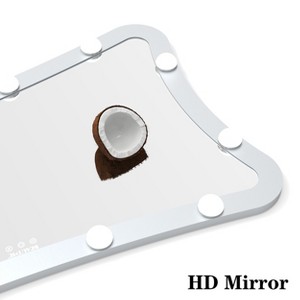 Silver Hollywood Full Length Mirror with Lights: 3 Color Modes, Touch Control, Wall Mounted or?Standing - 1 of 4