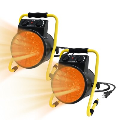 EAGLE PEAK 1500W Greenhouse Heater, Rapid Warming with Overheat Protection& Radiant Heating