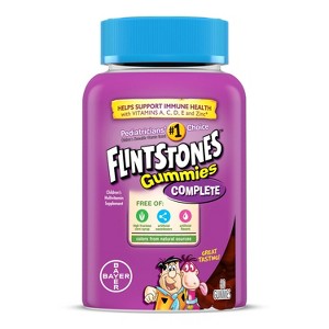 The Flintstones Kids' Complete Multivitamin Gummies - Mixed Fruit - 1 of 4