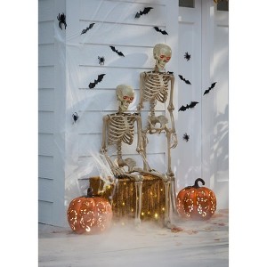 BrylaneHome 5' Pre-Lit Life-Sized Skeleton - 1 of 2