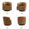 Perry Chesterfield Rocker and Swivel Genuine Leather Chair Set of 2|HULALA HOME - 3 of 4