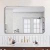KTMBDW Mirror Metal Framed Rounded Rectangle Vanity Mirror for Wall, Over Sink, Farmhouse, Restroom - 2 of 4