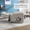ChicFurnit Living Room Chair Arm Accent Chair Power Recliner with Dual Motor Lift Assist Massage Vibration Cup Holder, 30.31"*25.59"*22.04" - 4 of 4