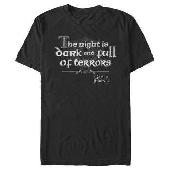 Men's Game of Thrones Night is Dark and Full of Terrors T-Shirt