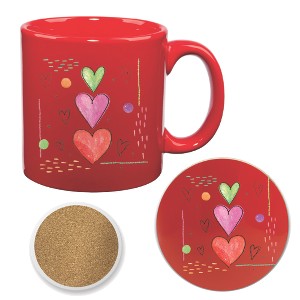 Courtside Market Love Connection III 20 oz Mug & Ceramic Coaster Set - 1 of 1