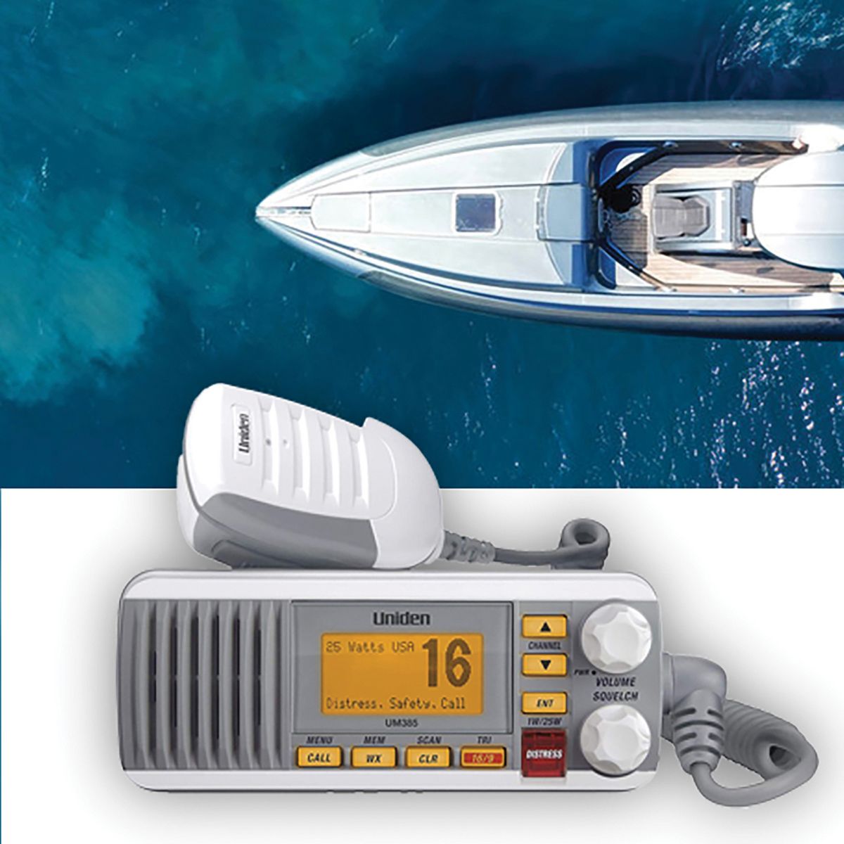 Uniden 25-Watt Fixed-Mount VHF Marine Radio with DSC, UM385 - thumbnail 9