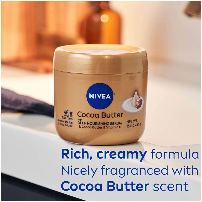 NIVEA Cocoa Butter Body Cream for Dry Skin - 16oz, 5 of 12