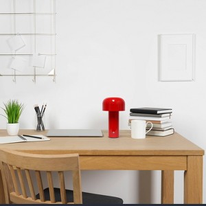 Simple Designs 8.26" Mushroom Magic Mini Dome Dimming (Includes LED Light Bulb) Touch Lamp Portable and Rechargeable - 1 of 4
