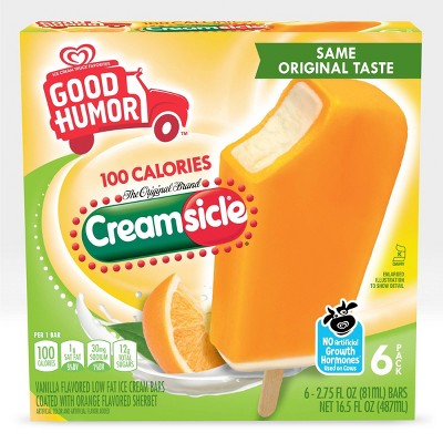 Good Humor 100 Calories Frozen Creamsicle Bar - 6ct