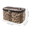 Unique Bargains Rectangle Leopard Makeup Bag 1 Pc - 2 of 3