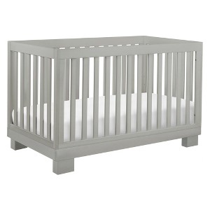 Babyletto Modo 3-in-1 Convertible Crib with Toddler Rail - Gray