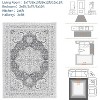 Washable Area Rug , Vintage Retro Carpet with Non-Slip Backing, Floral Pattern Floor Rugs for Entryway, Kitchen, Bathroom,Bedroom - 2 of 4