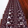Sussexhome Paw Collection Non-Slip Carpet Stair Treads for Wooden Steps, 9" X 28" , Pack of 4/7/10/13/15 - 2 of 4