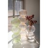 Fluted Glass Stacking Ball Vases – 14" Tall Set of 3 Decorative Home Accents by Kalalou - 3 of 3