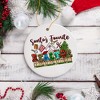 Santa’s Favorite Realtor Christmas Ornament, Real Estate Agent Gift| OrnamentallyYou - 4 of 4