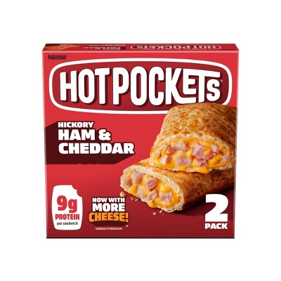 Hot Pockets Hickory Ham & Cheddar Frozen Snacks - 9oz/2ct