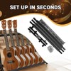 Multi Guitar Stand Rack 7 Holders Foldable Guitar Stand Display Rack with No-Slip Rubber Padding Storage for Home Band Stage Bass Acoustic - 3 of 4