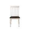 Asian Hardwood Side Chair with Mortise-and-Tenon Joinery, Wire-Brushed Finish and Hand-Stained Wood (Set of 2) - 3 of 4